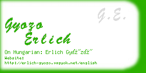 gyozo erlich business card
